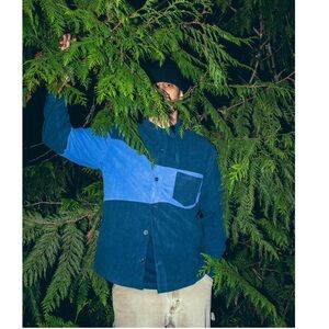 Good Days COLOR BLOCK CORDUROY BUTTON DOWN